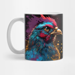 Chicken Art Style 90s Mug